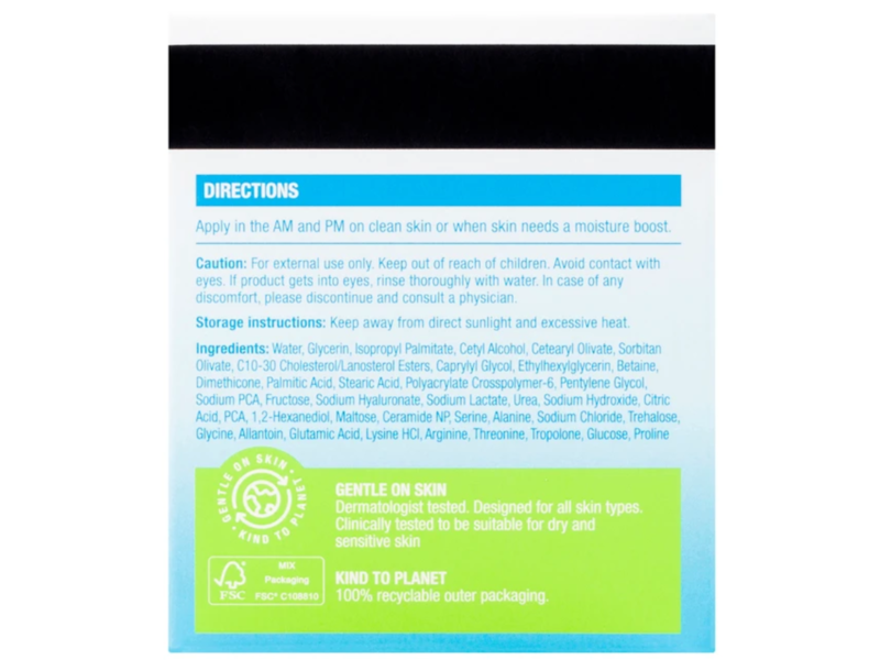 Neutrogena Hydro Boost Nourishing Cream, Hyaluronic Acid, 50 mL