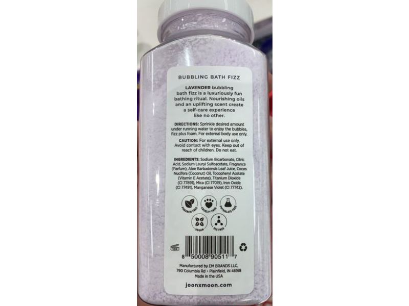 Joon x Moon Bubbling Bath Fizz, Lavender, 14 oz/396 g