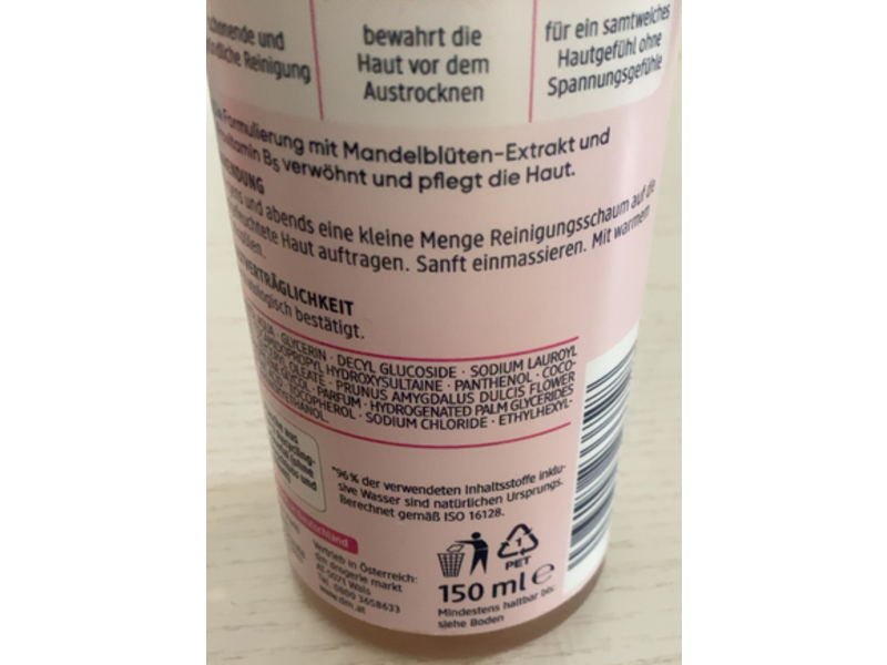 Dm Balea Mild Cleansing Foam, Almond Blossom Extract, 150 mL