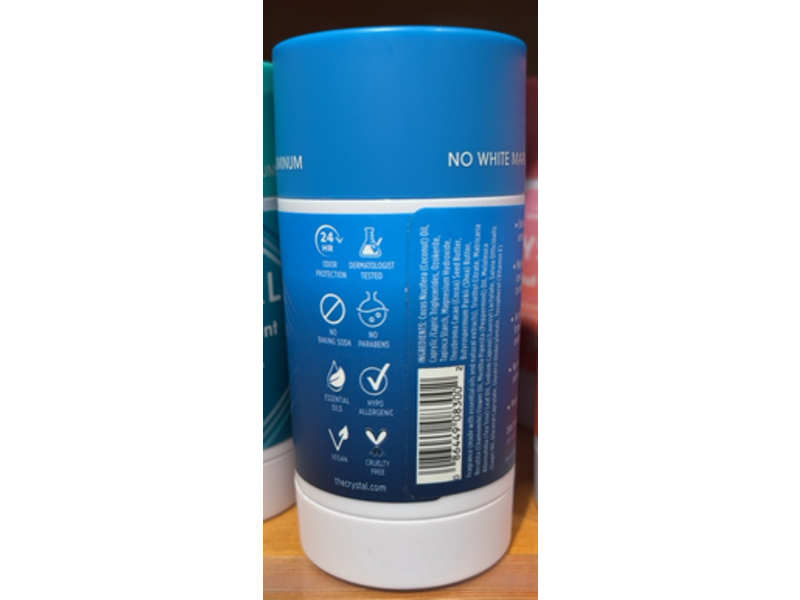 Crystal Magnesium Enriched Deodorant, Sea Salt + Sage, 2.5 oz/70 g