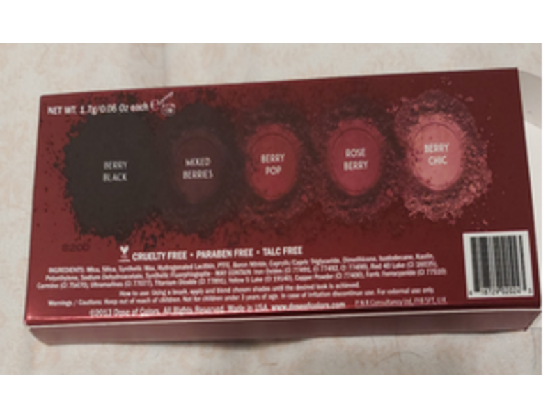 Dose Of Colors Blushing Berries Eyeshadow Palette, 0.06 oz/1.7 g