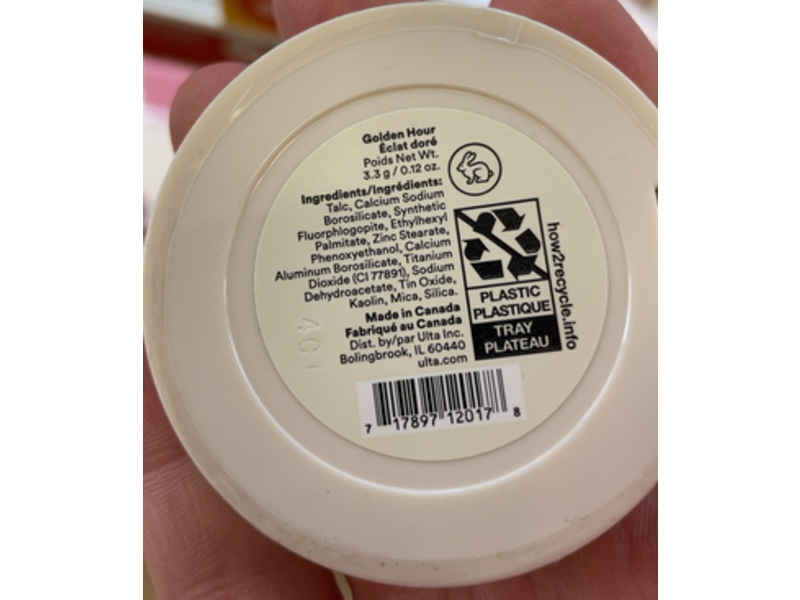 Ulta Beauty Oh My Glow Powder Highlighter, Golden Hour, 0.12 oz/3.3 g