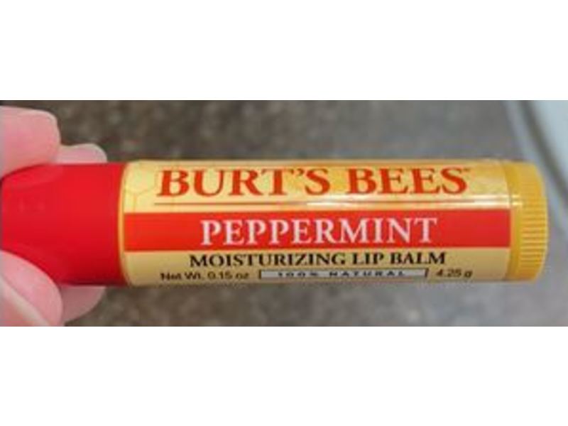 Burt's Bees Moisturizing Lip Balm, Peppermint, 0.15 oz/4.25 g