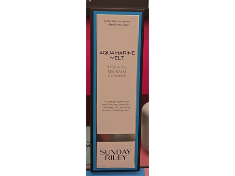 Sunday Riley Aquamarine Melt Hydrating Gel-Balm Cleanser, 4.7 fl oz/140 mL