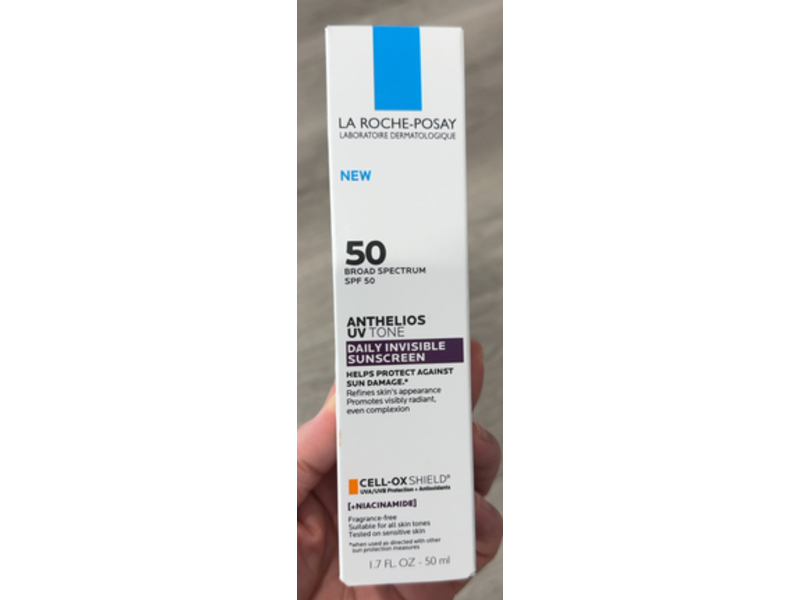La Roche-Posay Anthelios UV Tone Daily Invisible Sunscreen, SPF 50, 1.7 fl oz/50 mL
