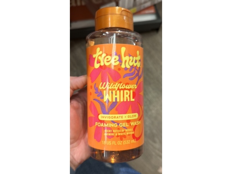 Tree Hut Foaming Gel Wash, Wildflower Whirl, 18 fl oz/532 mL