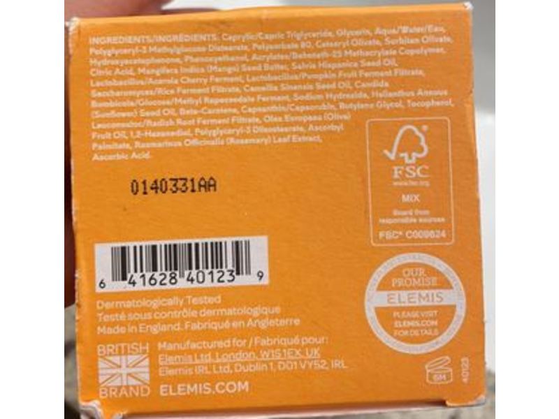 Elemis Superfood AHA Glow Cleansing Butter Facial Cleanser, Pumpkin, 3.0 fl oz/90 mL