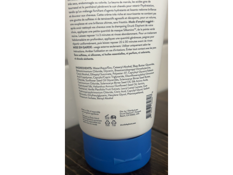 Drunk Elephant Silkamino Mega-Moisturizing Masker, Silk Amino Acids & Sunflower Fatty Acids, 7 fl oz/210 mL