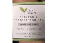 /Liv/Nature Shampoo & Conditioner Bar Combo Starter Set, Tea Tree & Lemongrass, 3.4 oz - thumbnail 2