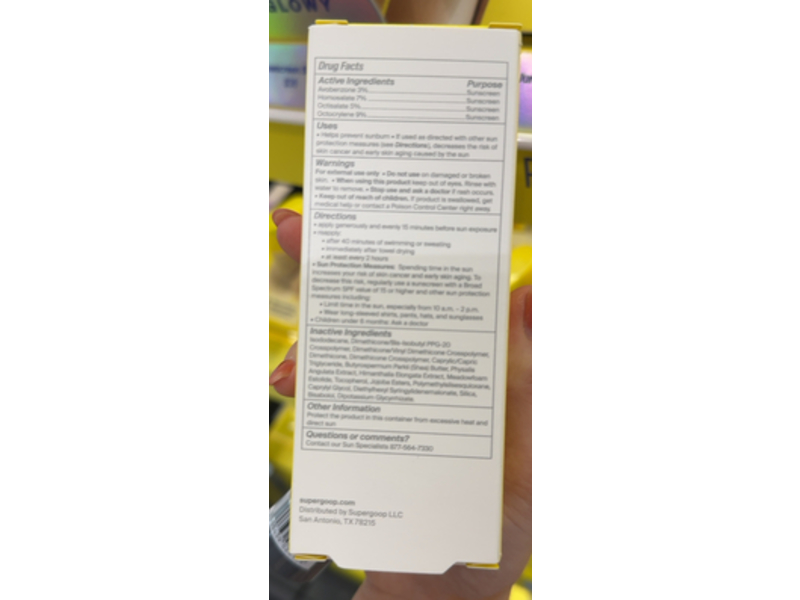 Supergoop Unseen Sunscreeen Lotion, SPF 50 PA+++, 1.7 fl oz/50 mL