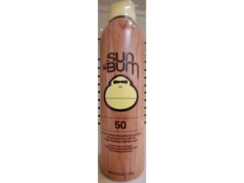 Sun Bum Premium Moisturizing Sunscreen Spray, SPF 50, 6 oz/170 g