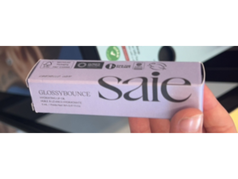 Saie Glossybounce Hydrating Lip Oil, Bounce, 0.47 fl oz/5 mL