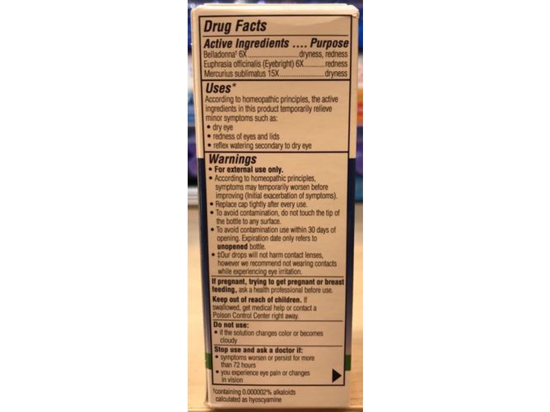 Similasan Dry Eye Relief, Original Swiss Formula, 0.33 fl oz/10 mL