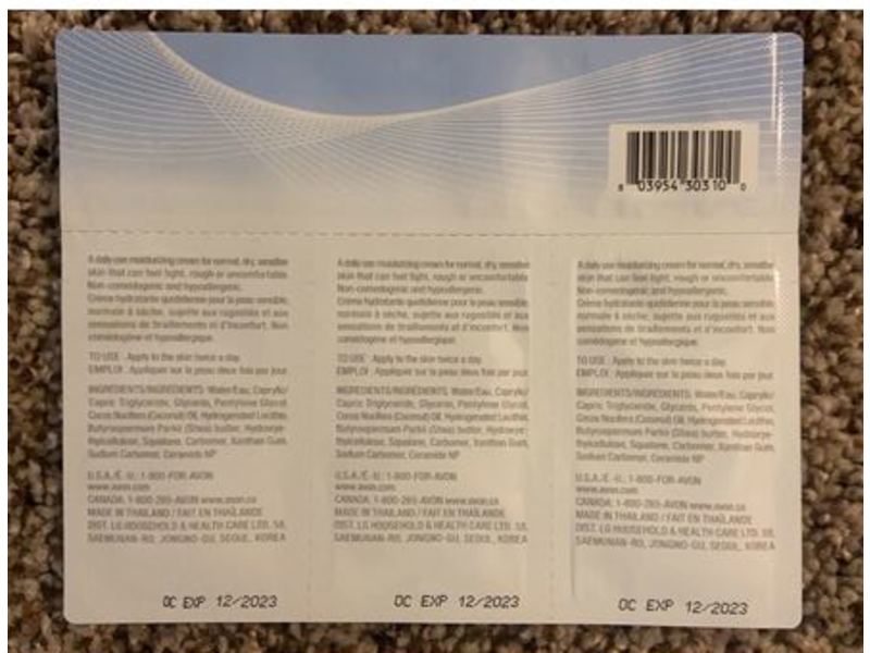 Avon Physiogel Hypoallergenic Daily Moisture Therapy Facial Cream, 3 Pack