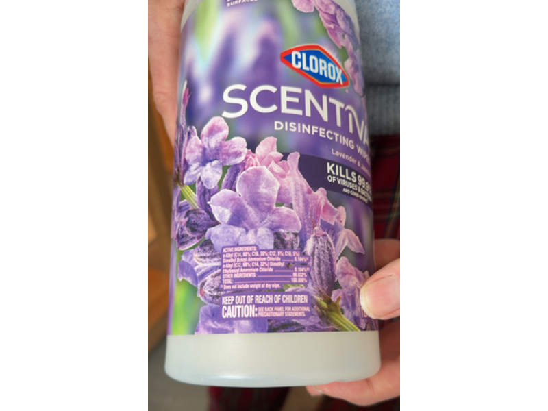 Clorox Scentiva Bleach-Free Disinfecting Wipes, Tuscan Lavender & Jasmine