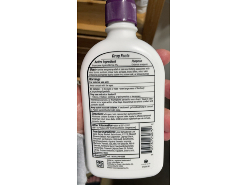 Sarna Sensitive Steroid-Free Anti-Itch Lotion, 7.5 fl oz