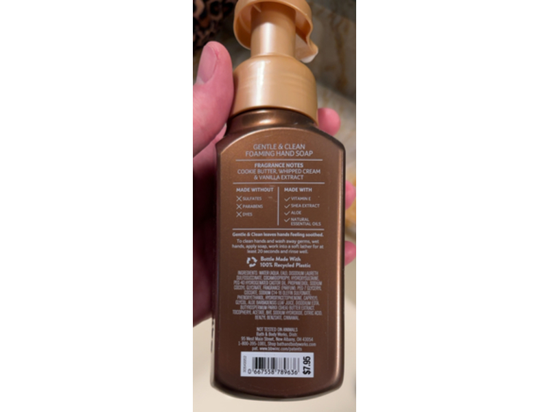 White Barn Gentle & Clean Foaming Hand Soap, Cookie Butter Truffle, 8.75 fl oz/259 mL