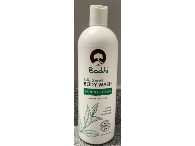Bodhi Silky Smooth Body Wash, White Tea + Ginger, 16 fl oz