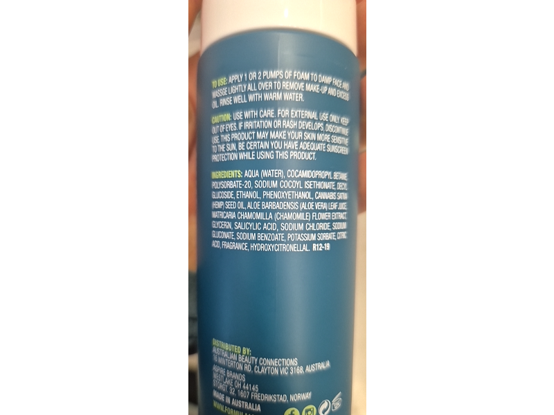 Formula 10.0.6 Rise Of The Foam Blemish Busting Cleanser, Hemp + Salicylic Acid, 5.0 fl oz/150 mL