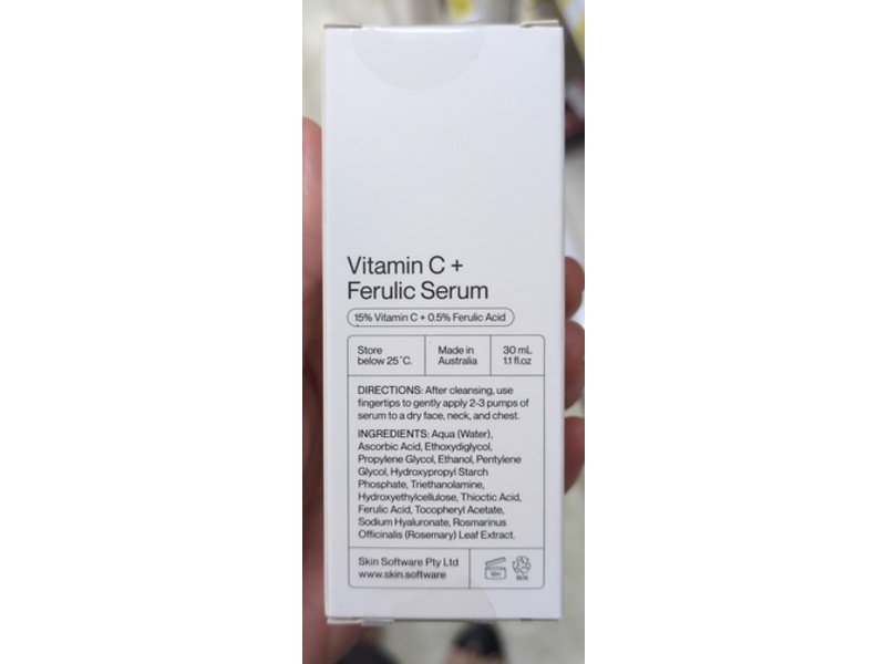 Software Ferulic Serum, Vitamin C, 1 fl oz/30 mL