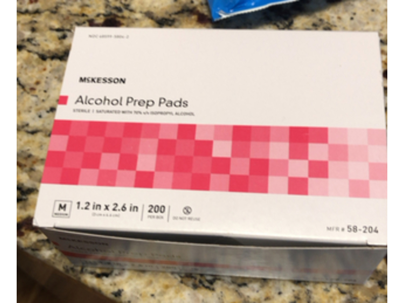 McKesson Alcohol Prep Pads, 200 Count