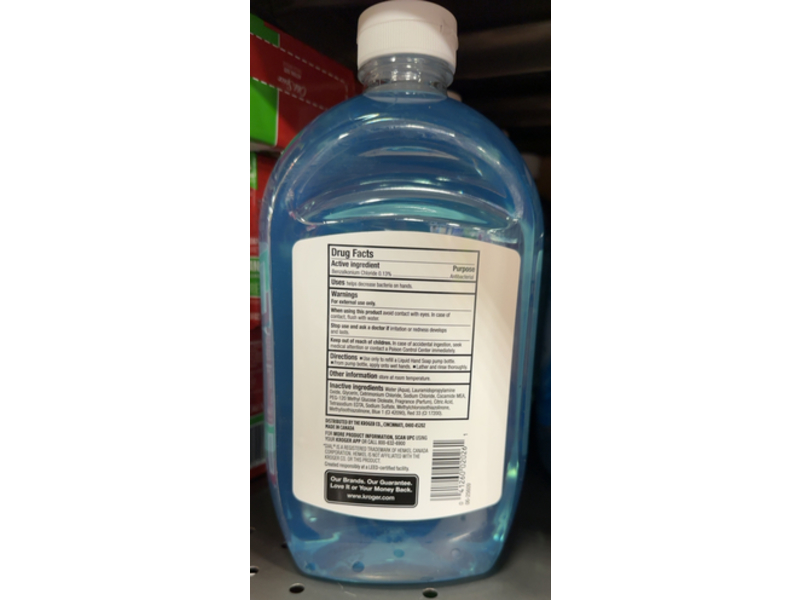 Kroger Moisturizing Antibacterial Hand Soap Refill, Spring Water, 52 fl oz/1.54 L
