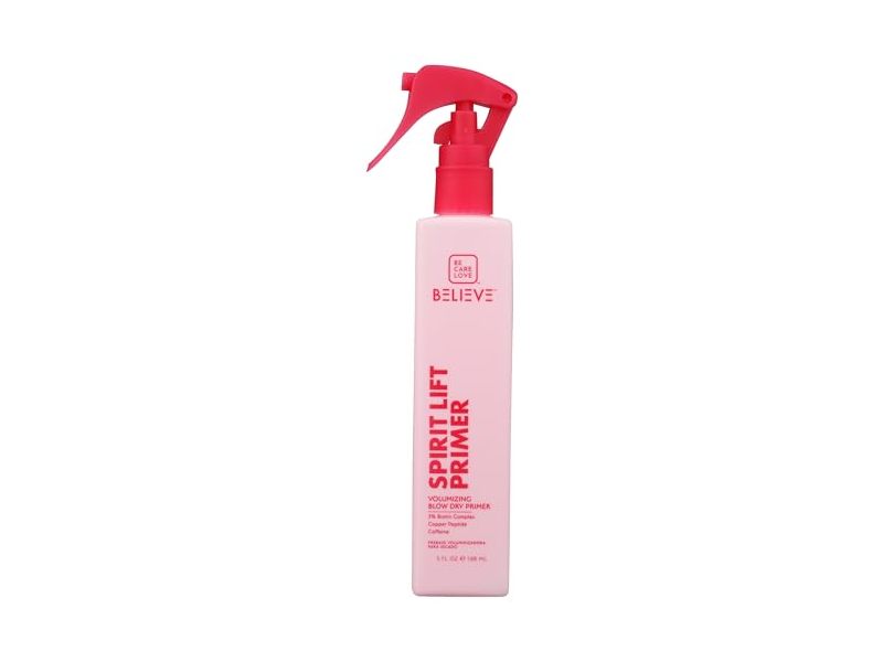 Be Care Love Believe Spirit Lift Volumizing Blow Dry Primer, Biotin Complex, Copper Peptide, Caffeine, 5 fl oz/148 mL