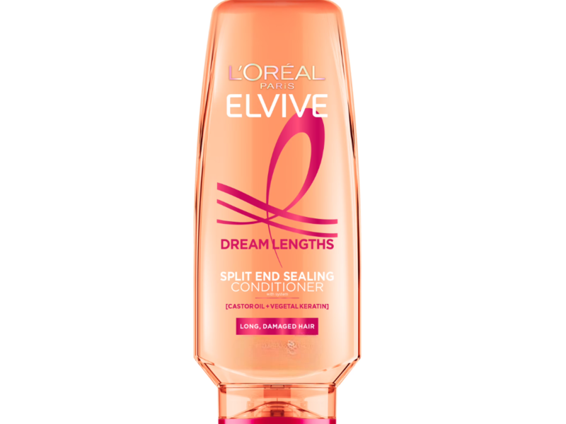 L'Oreal Paris Elvive Dream Lengths Split End Sealing Conditioner, Castor Oil + Vegetal Keratin, 700 mL