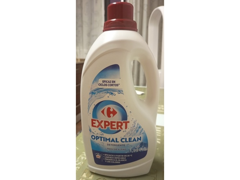 Carrefour Expert Optimal Clean Detergente, Frescor Alpino, 44 Loads, 1.98 L