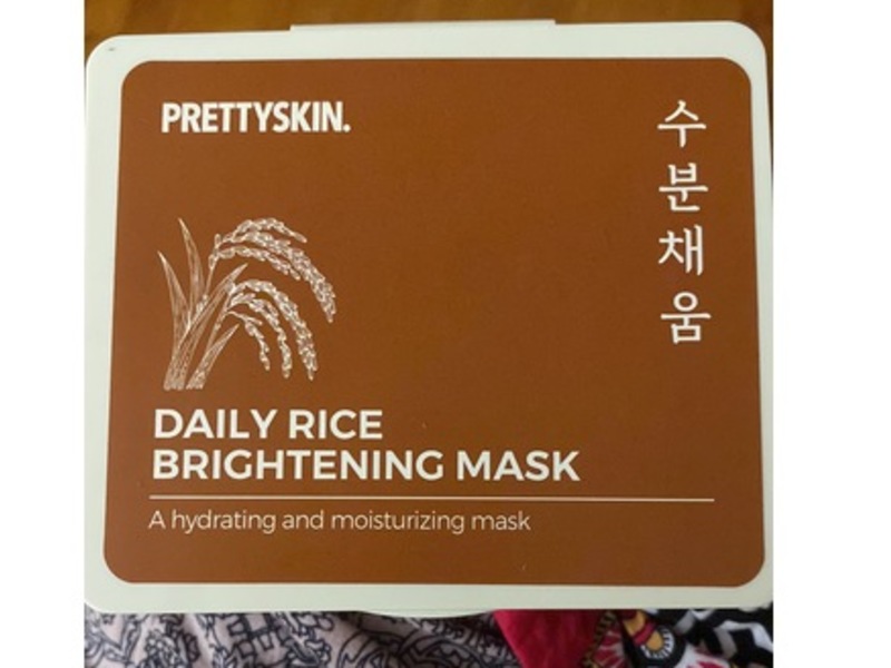 Prettyskin Daily Rice Brightening Mask, 13.05 fl oz/370 g, 30 Count