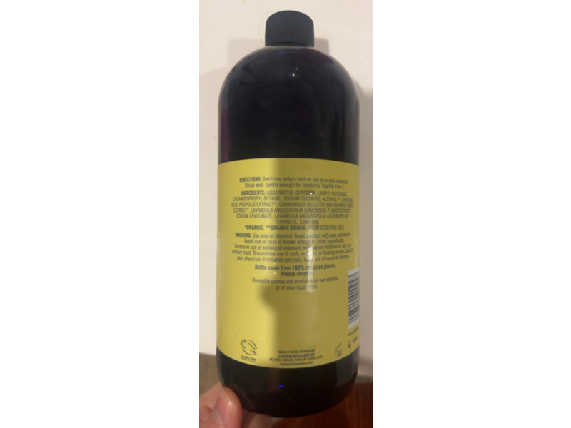 Neal's Yard Remedies Baby Bath & Shampoo, 32.1 fl oz/950 mL