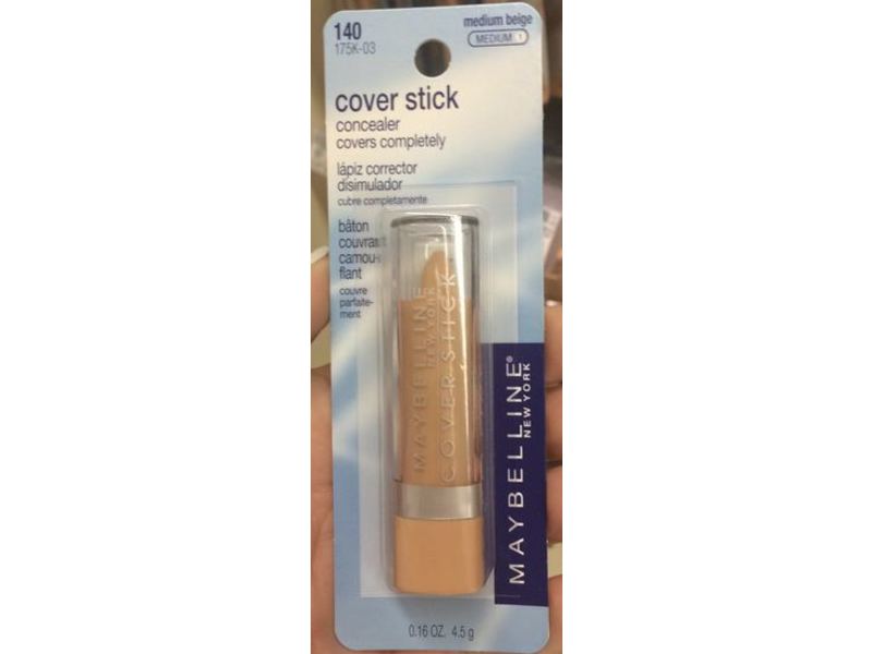 Maybelline Cover Stick Concealer, Medium Beige, 0.16 oz/4.5 g, Pack Of 21