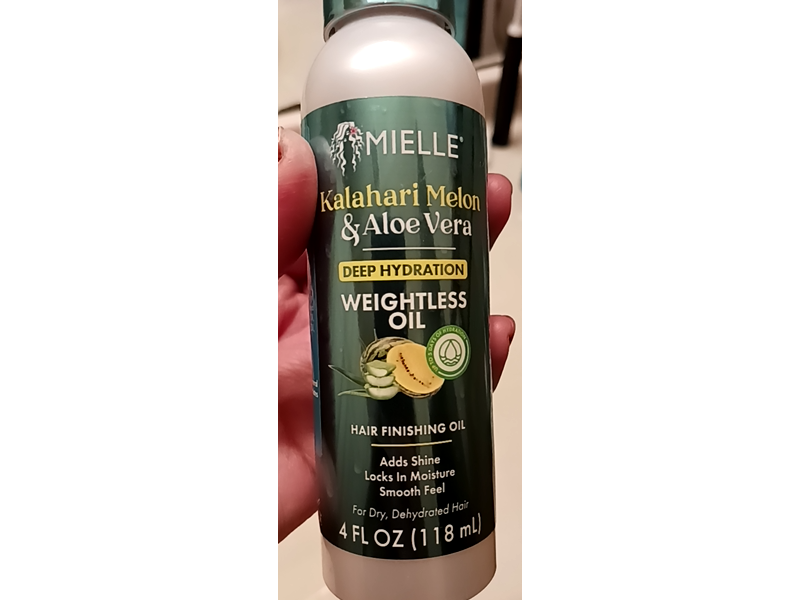 Mielle Hair Finishing Oil, Kalahari Melon & Aloe Vera, 4 fl oz/118 mL