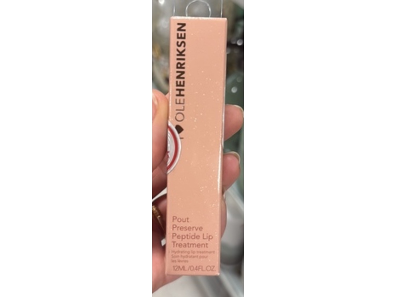 Ole Henriksen Pout Preserve Hydrating Peptide Lip Treatment, Crème Brûlée, 0.4 fl oz/12 mL