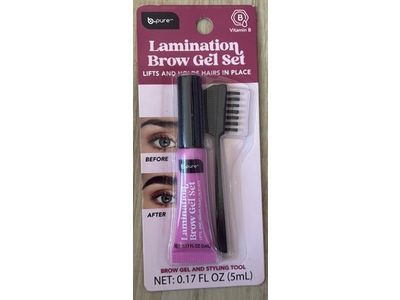 b.Pure Lamination Brow Gel Set, 0.17 fl oz/5 mL