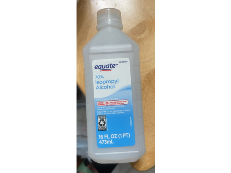 Equate Isopropyl Alcohol Antiseptic, 16 fl oz/473 mL