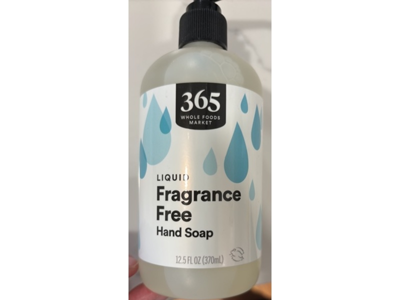 365 Liquid Hand Soap, Fragrance Free, 12.5 fl oz/370 m