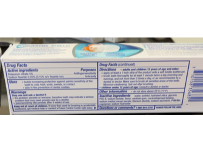 Sensodyne Pronamel Active Shield Whitening Toothpaste, Cool Mint, 2.3 oz/65.2 g