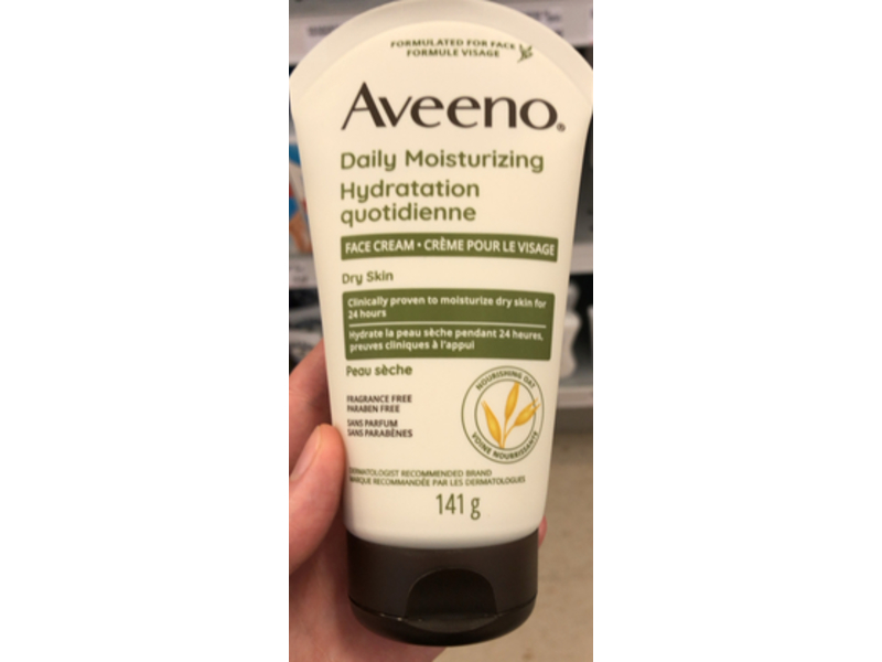 Aveeno Daily Moisturizing Face Cream, Nourishing Oat, 141 g