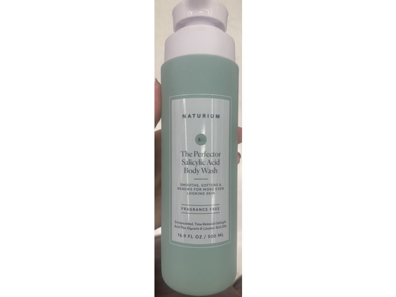 Naturium The Perfector Salicylic Acid Body Wash, Fragrance Free, 16.9 fl oz/500 mL