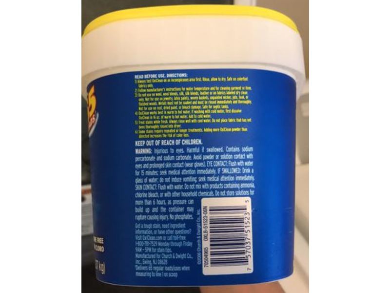 OxiClean Versatile Stain Remover, 3 lb/1.37 kg