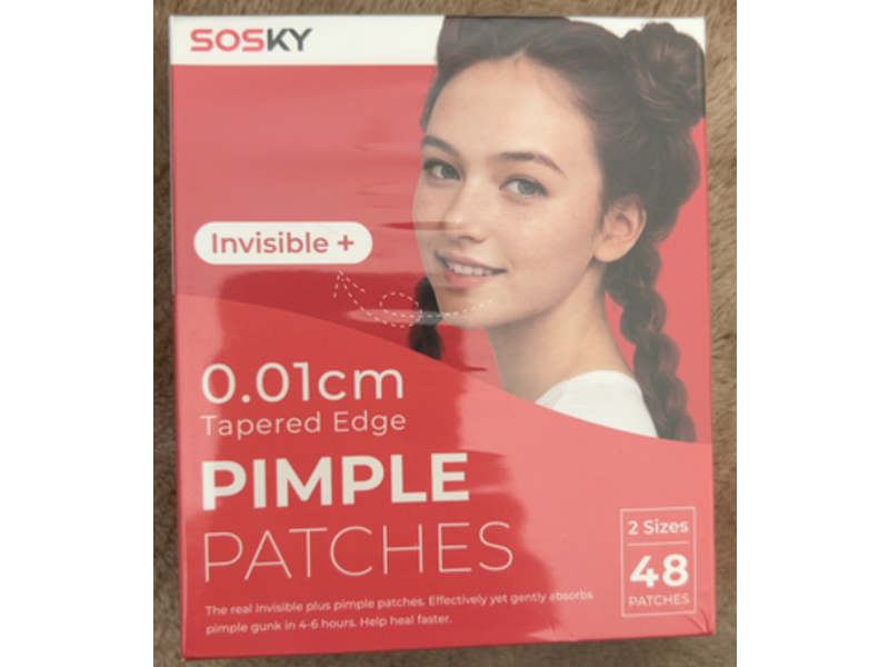 Sosky Invisible Pimple Patches, 48 Count
