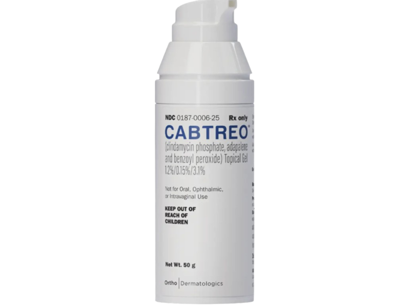Cabtreo (clindamycin phosphate/benzoyl peroxide/adapalene gel) Topical Gel 1.2% / 0.15% / 3.1%, 50 g