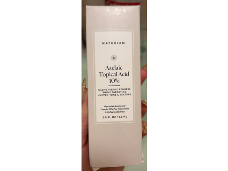 Naturium Azelaic Topical Acid 10%, Niacinamide & Vitamin C, 2 fl oz/60 mL