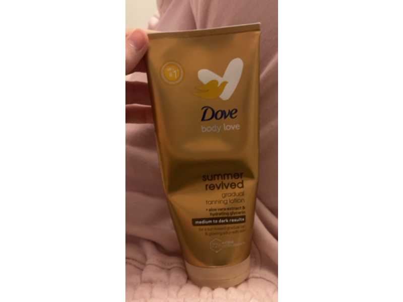 Dove Summer Revived Gradual Tanning Lotion, Medium To Dark, 200 mL