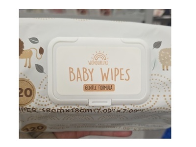 Wonderluxe Gentle Formula Baby Wipes, 120 Count