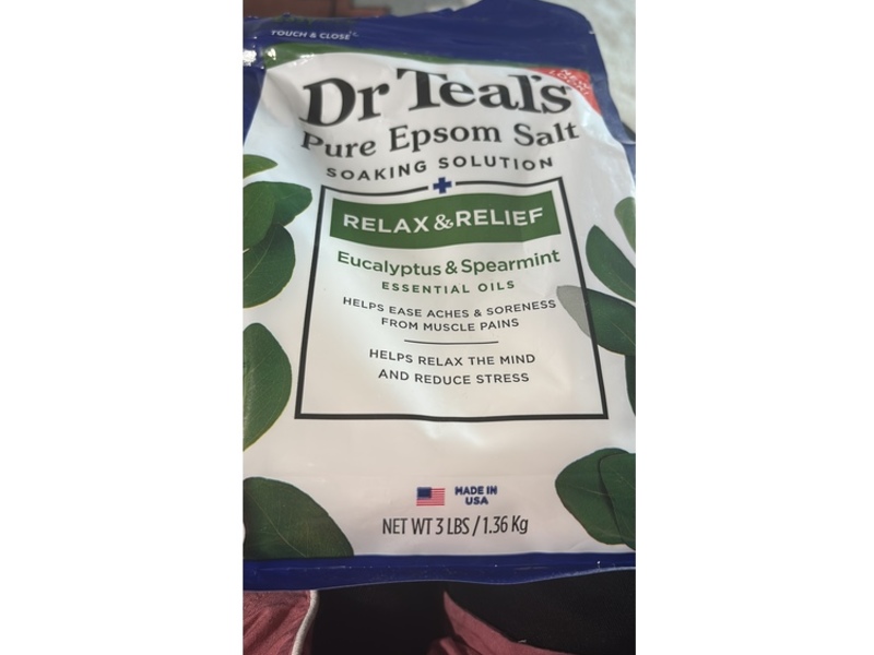 Dr Teal's Pure Epsom Salt, Eucalyptus & Spearmint, 1.36 kg