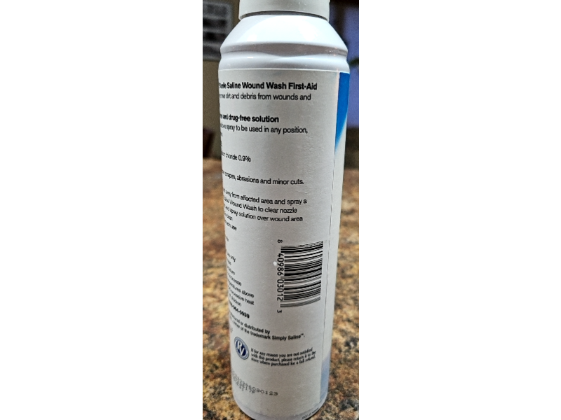 Premier Value Sterile Saline Wound Wash, 7.4 oz/210 g