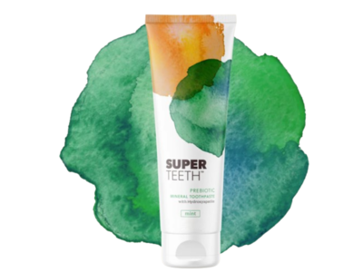 Super Teeth Prebiotic Mineral Toothpaste, Mint, 0.7 oz/19.8
