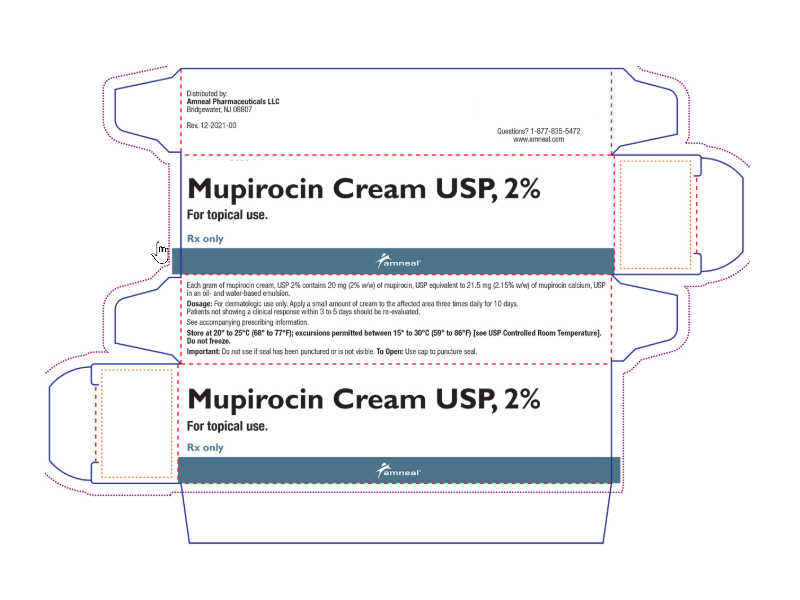 Mupirocin Cream USP, 2%, 30 g, Amneal Pharmaceuticals, LLC (RX)